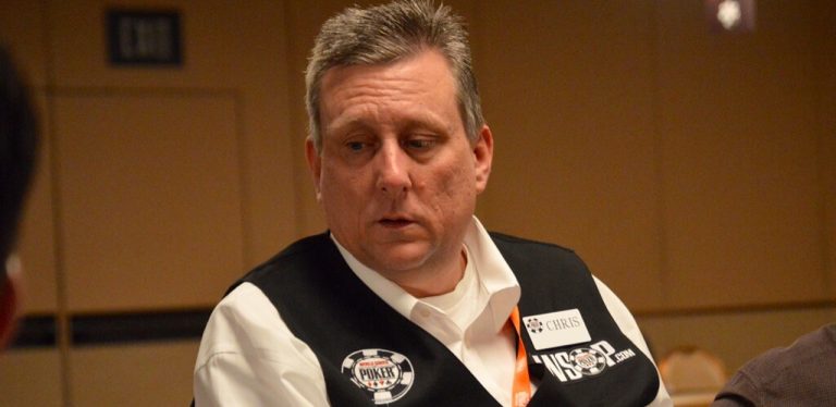 Chris Lawson Waits In The Dealer Box For His Shot At A WSOP Bracelet