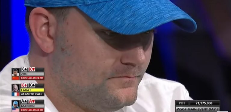 Epic Cooler Gives Nicolas Manion Chip Lead At WSOP Main Event Final Table