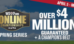 The WSOP.com Spring Online Championships offer $4 million guaranteed.