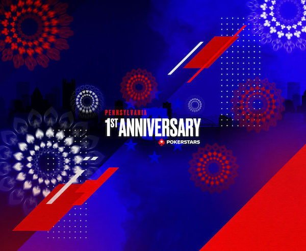 PokerStars is celebrating a year of online poker in PA with the First Anniversary Series..