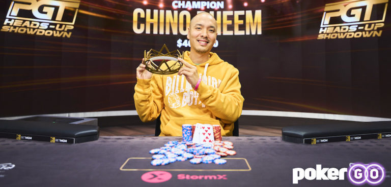 Chino Rheem Scores Title in PokerGO Heads-Up Showdown; Hellmuth Match Brings Huge Fireworks, Apology