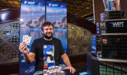Chad Eveslage came out on top at the Five Diamond World Poker Classic on Sunday night for more than $1 million.