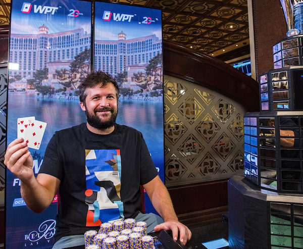 Chad Eveslage came out on top at the Five Diamond World Poker Classic on Sunday night for more than $1 million.