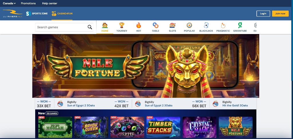 BetRivers.net Homepage