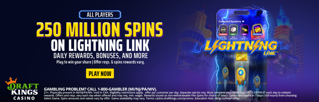 DraftKings Casino All Customer Welcome Offer August 2026